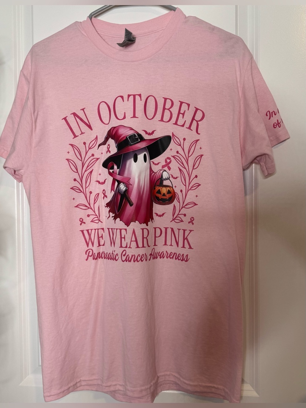 Gildan pancreatic cancer awareness shirt cotton October size MD